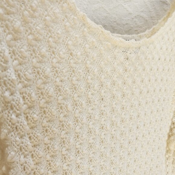 Vintage Express Tricot Textured Crochet Tunic Dress 38" Bust (T-383) - Picture 6 of 8